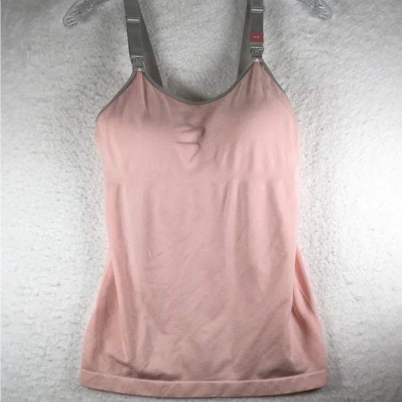 Cacique Women's Maternity Nursing CAMI New Size 14/16 Pink adjustable strap - Picture 1 of 8